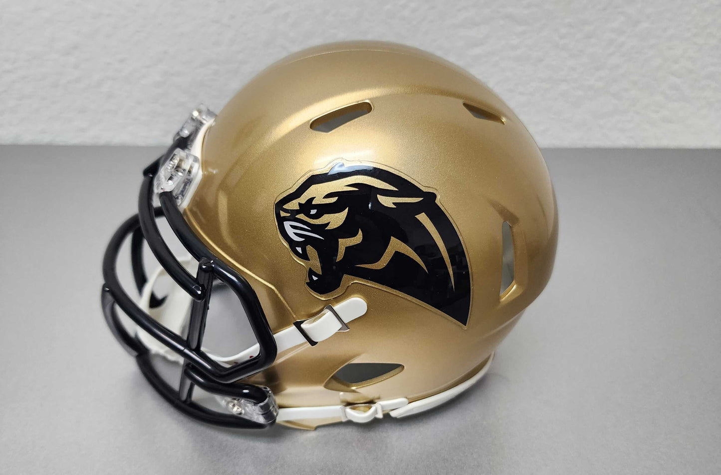 Bay Area Panthers Gold Mini Helmet