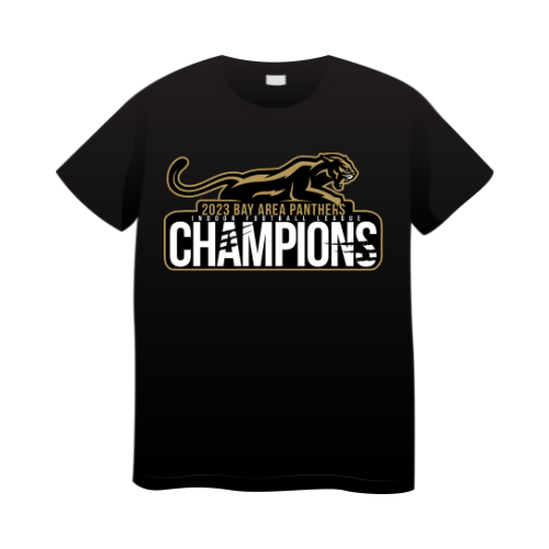 2023 Bay Area Panthers IFL Champions T-Shirt