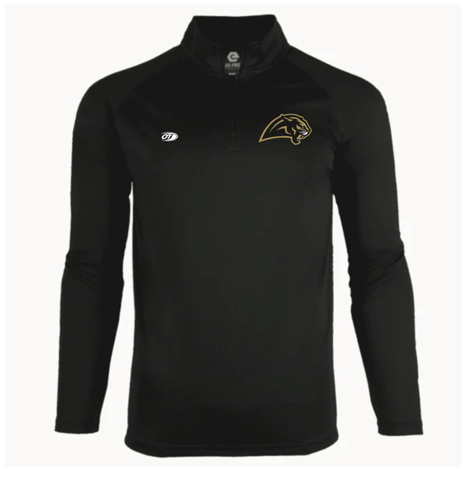 OT Sports Quarter Zip Pullover with Panther Head Logo