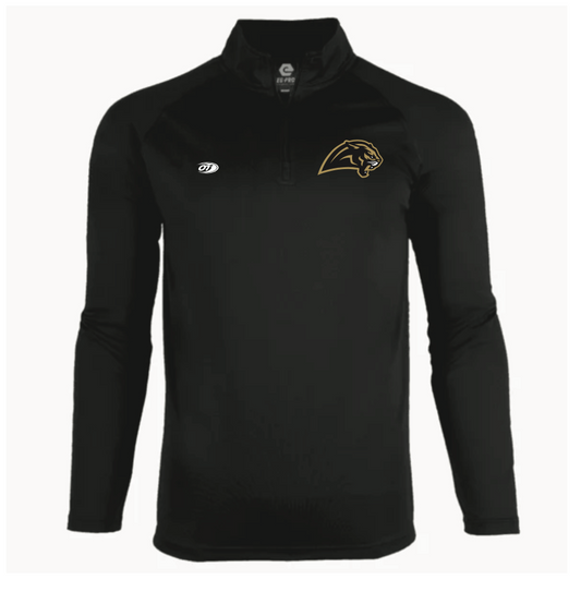 OT Sports Half Zip Pullover with Panther Head Logo (Black)