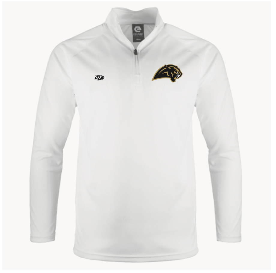 OT Sports Quarter Zip Pullover with Panther Head Logo