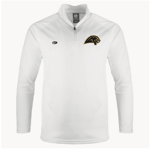 OT Sports Half Zip Pullover with Panther Head Logo (White)